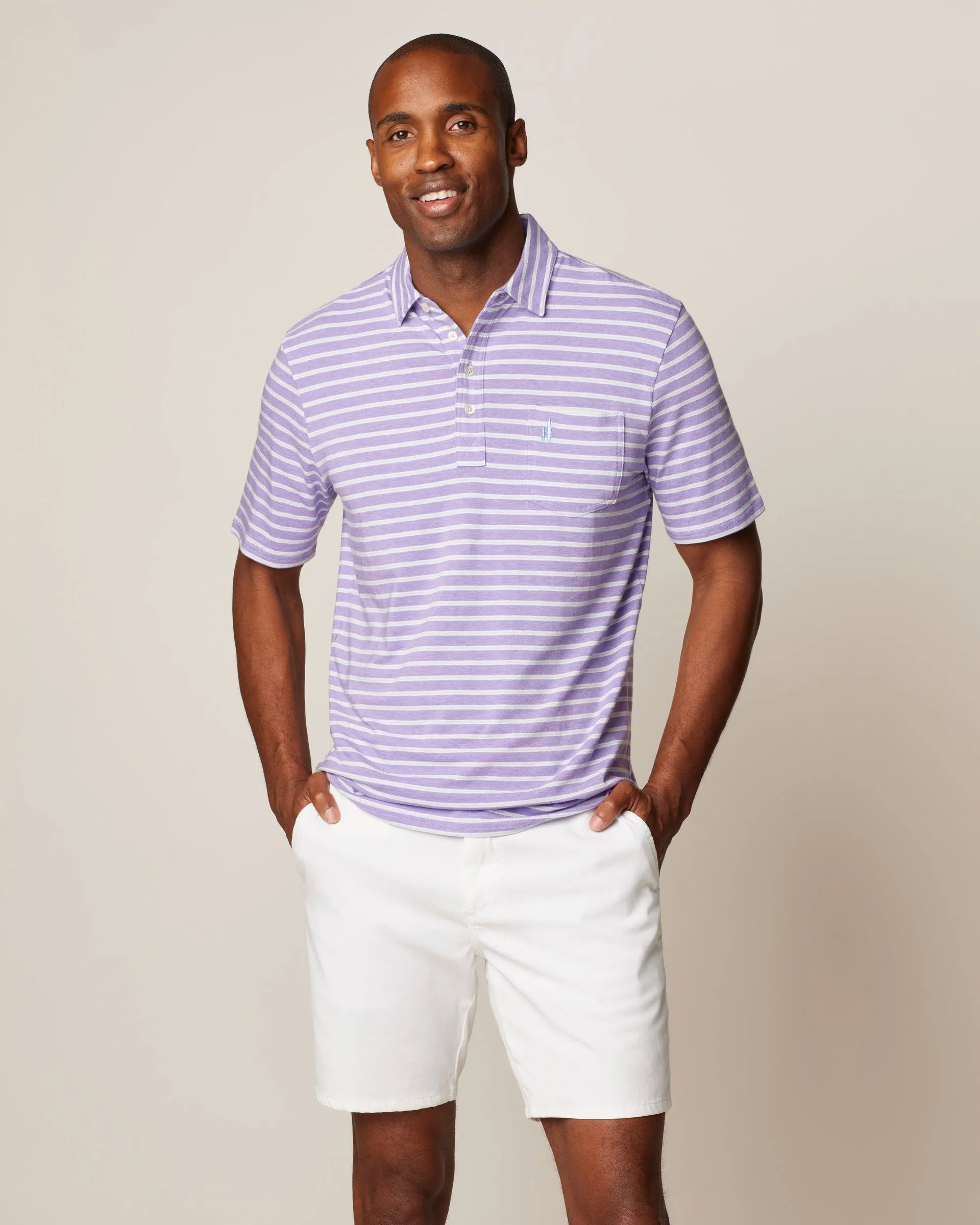 Original 4-Button Polo - Matthis Stripe