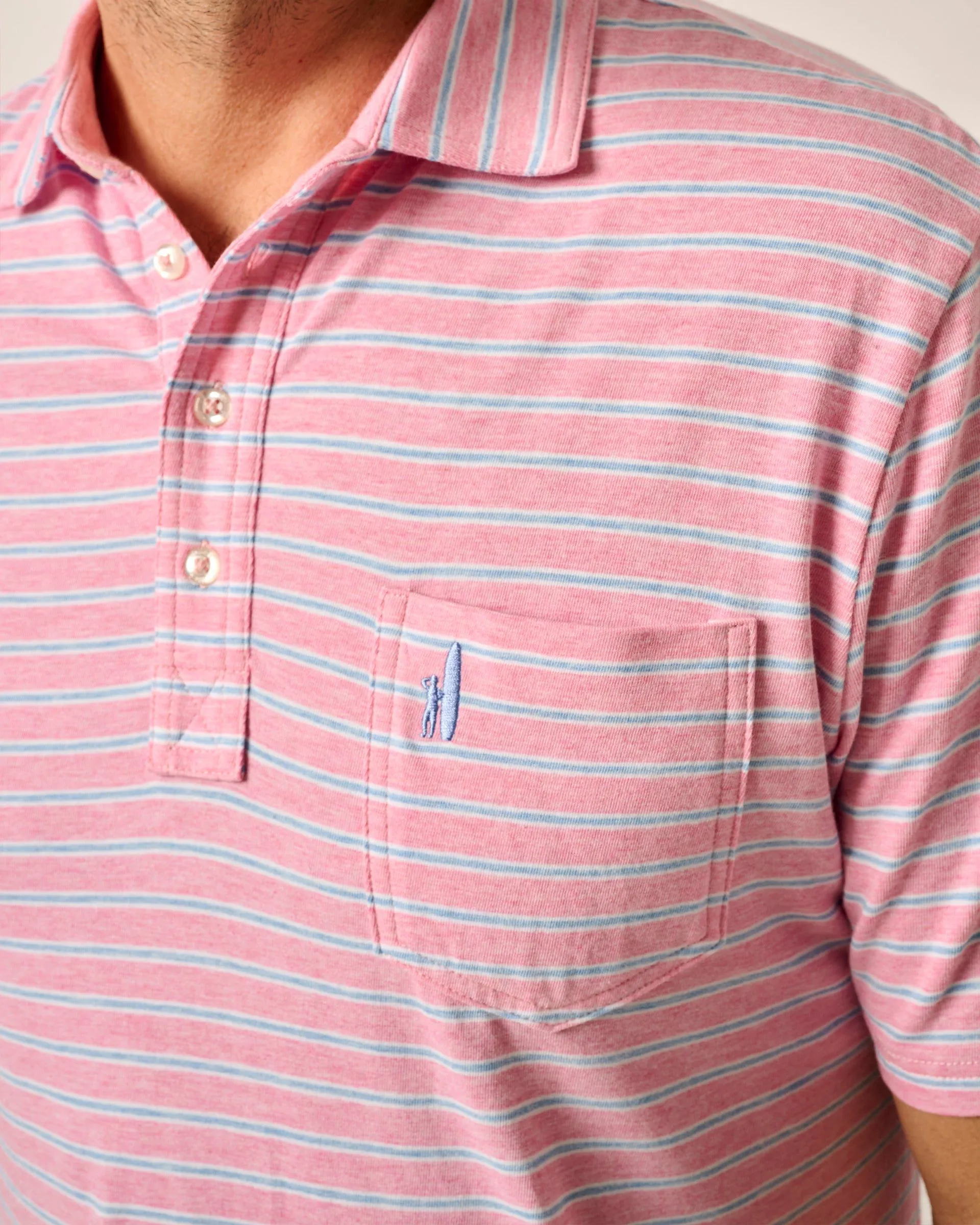 Original 4-Button Polo - Matthis Stripe
