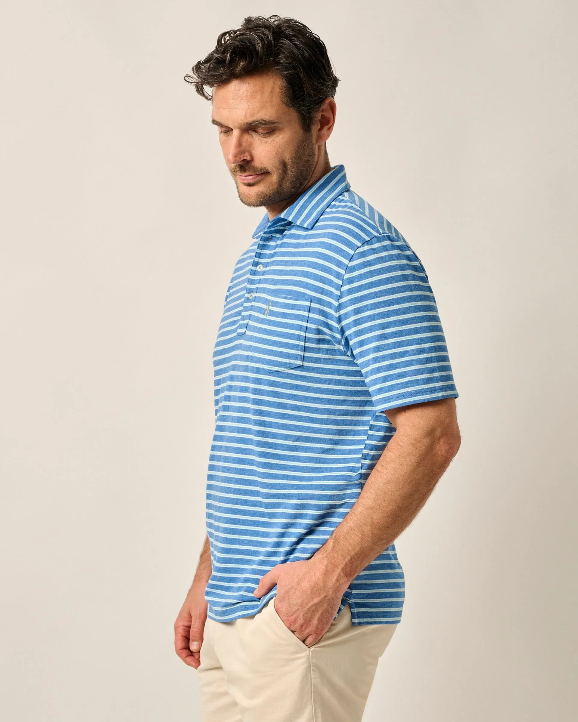 Original 4-Button Polo - Matthis Stripe