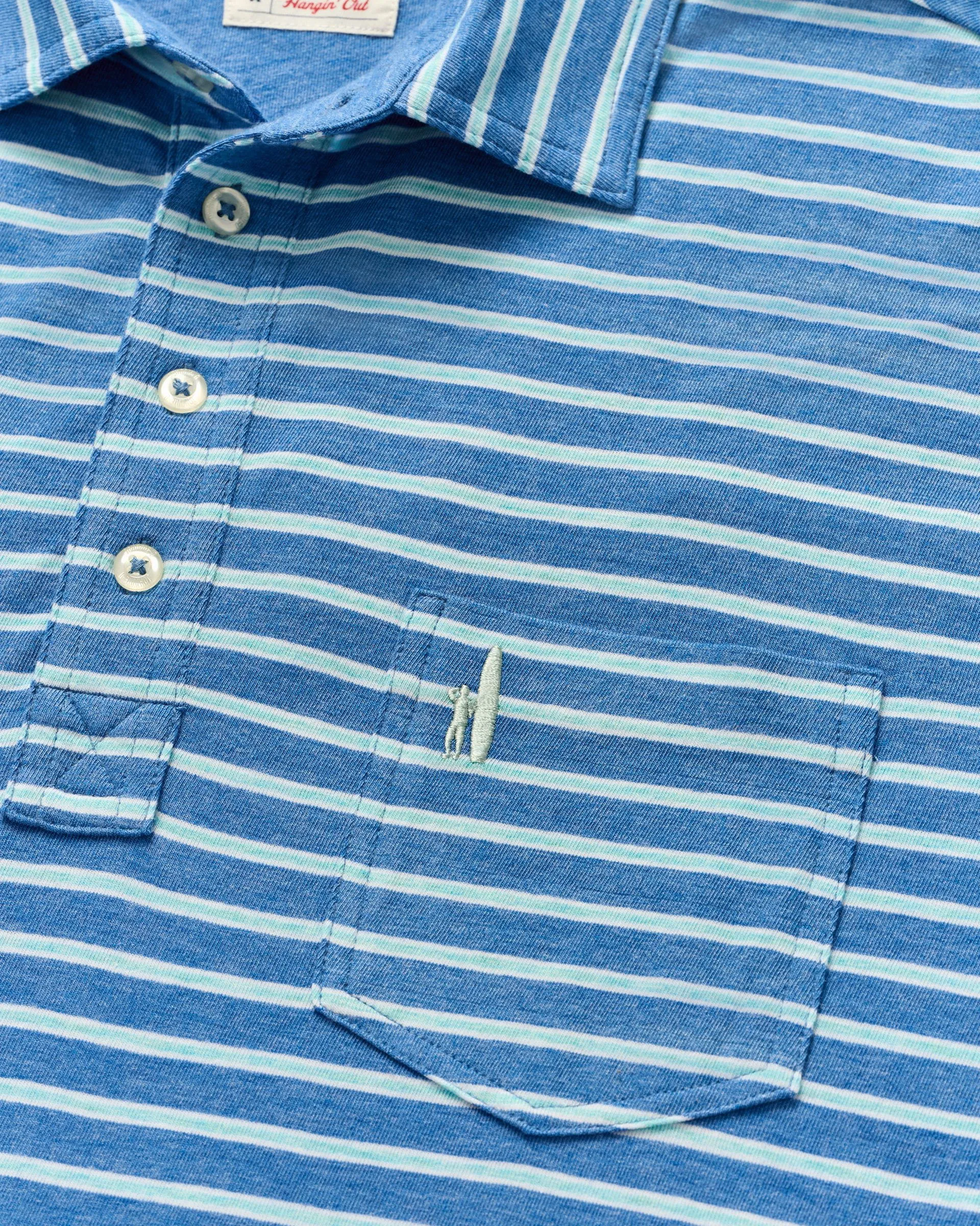 Original 4-Button Polo - Matthis Stripe