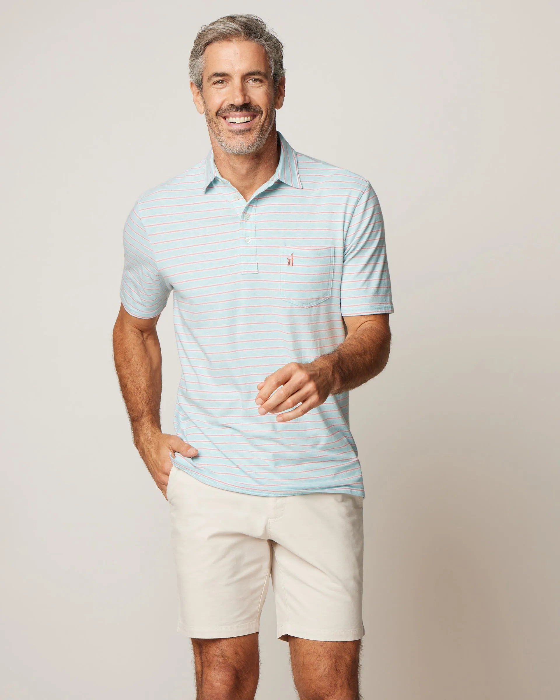 Original 4-Button Polo - Matthis Stripe