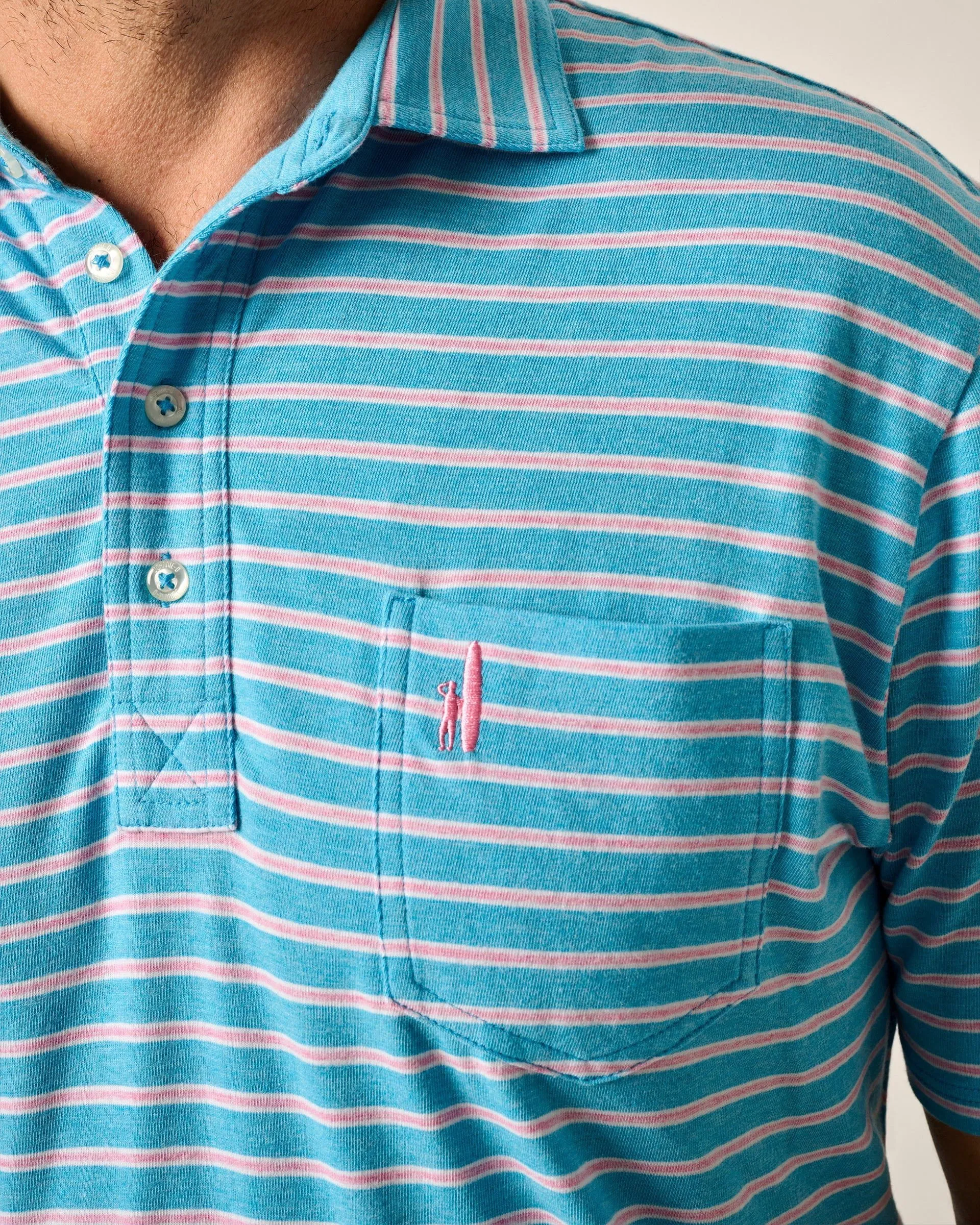 Original 4-Button Polo - Matthis Stripe