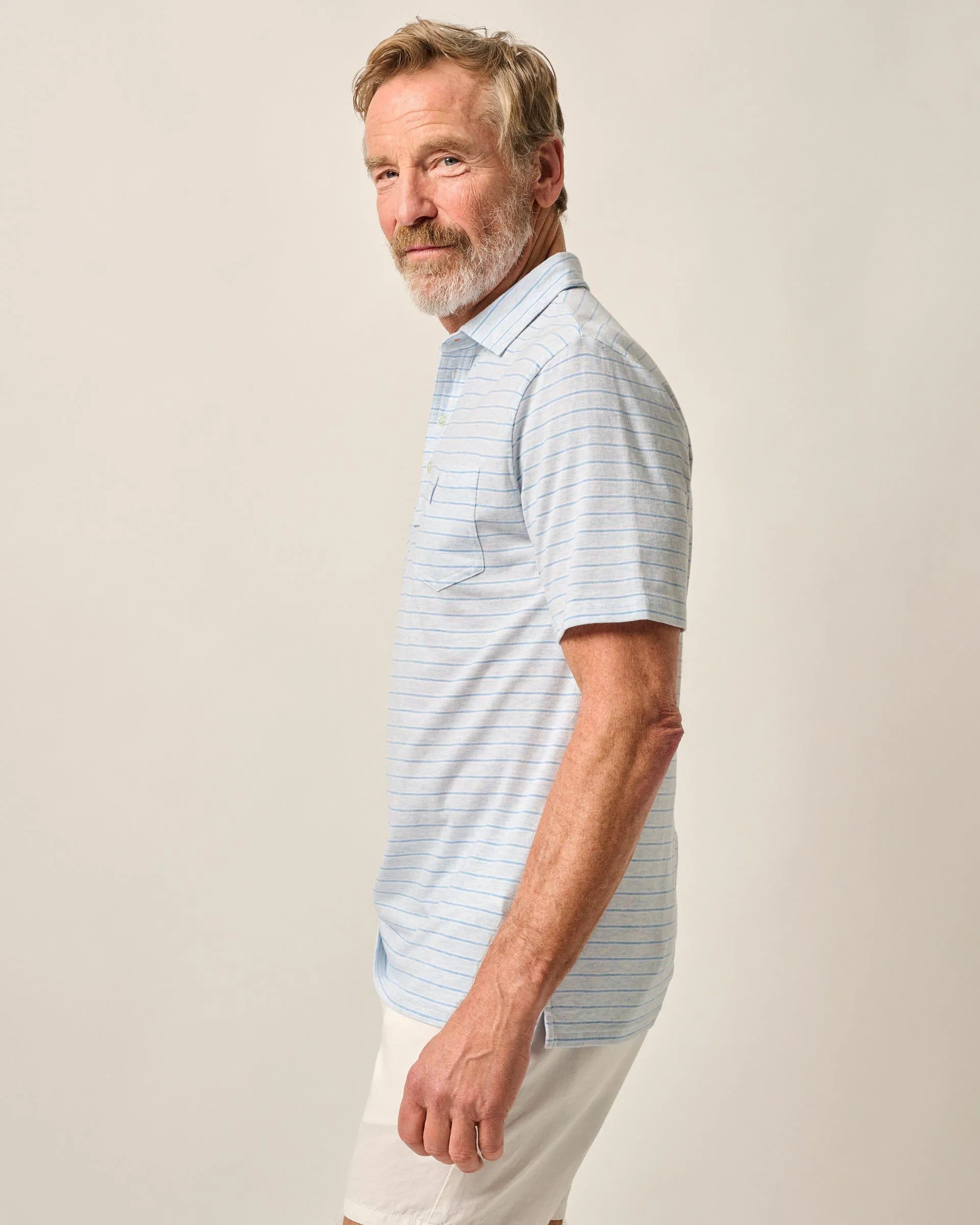 Original 4-Button Polo - Matthis Stripe