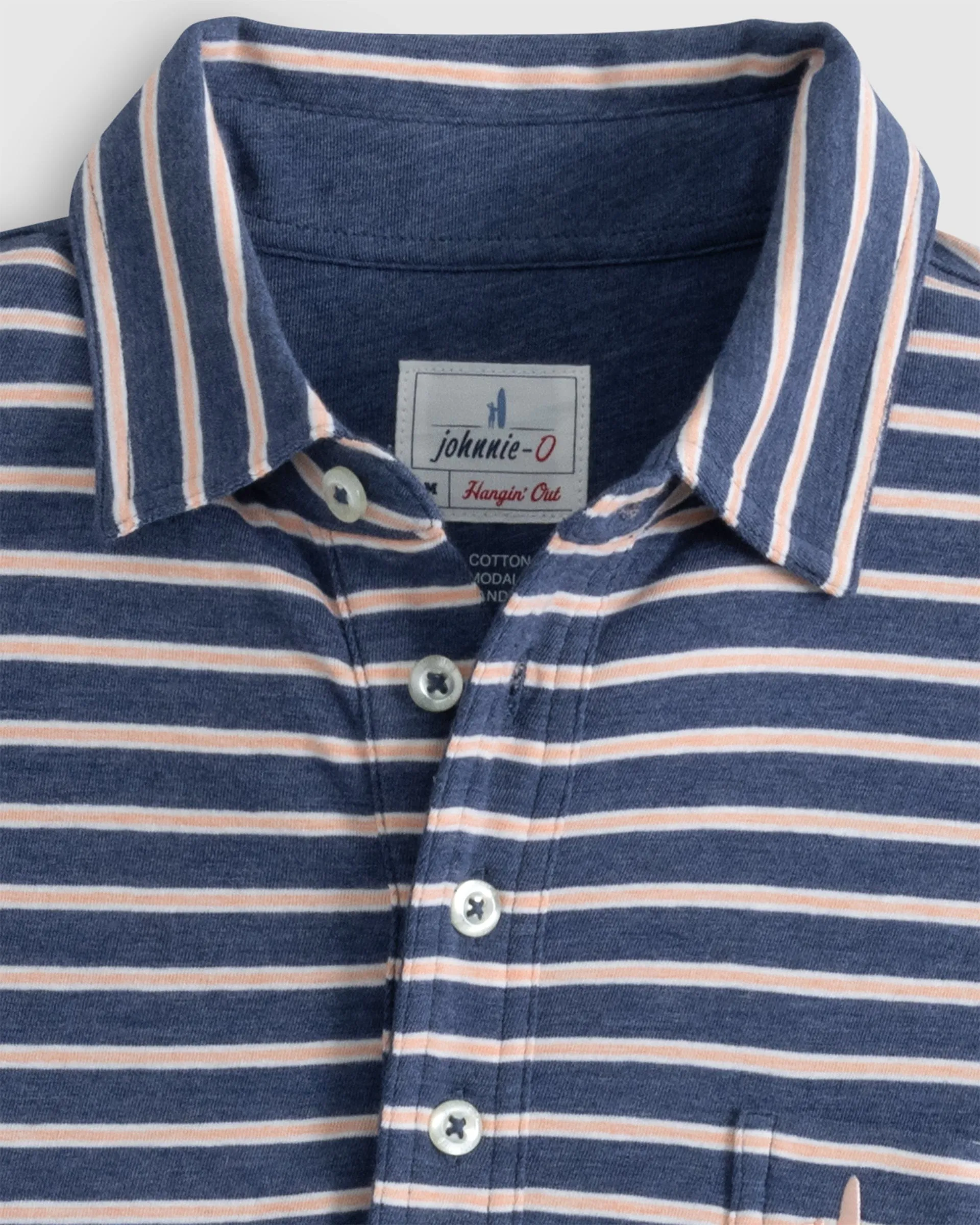 Original 4-Button Polo - Matthis Stripe