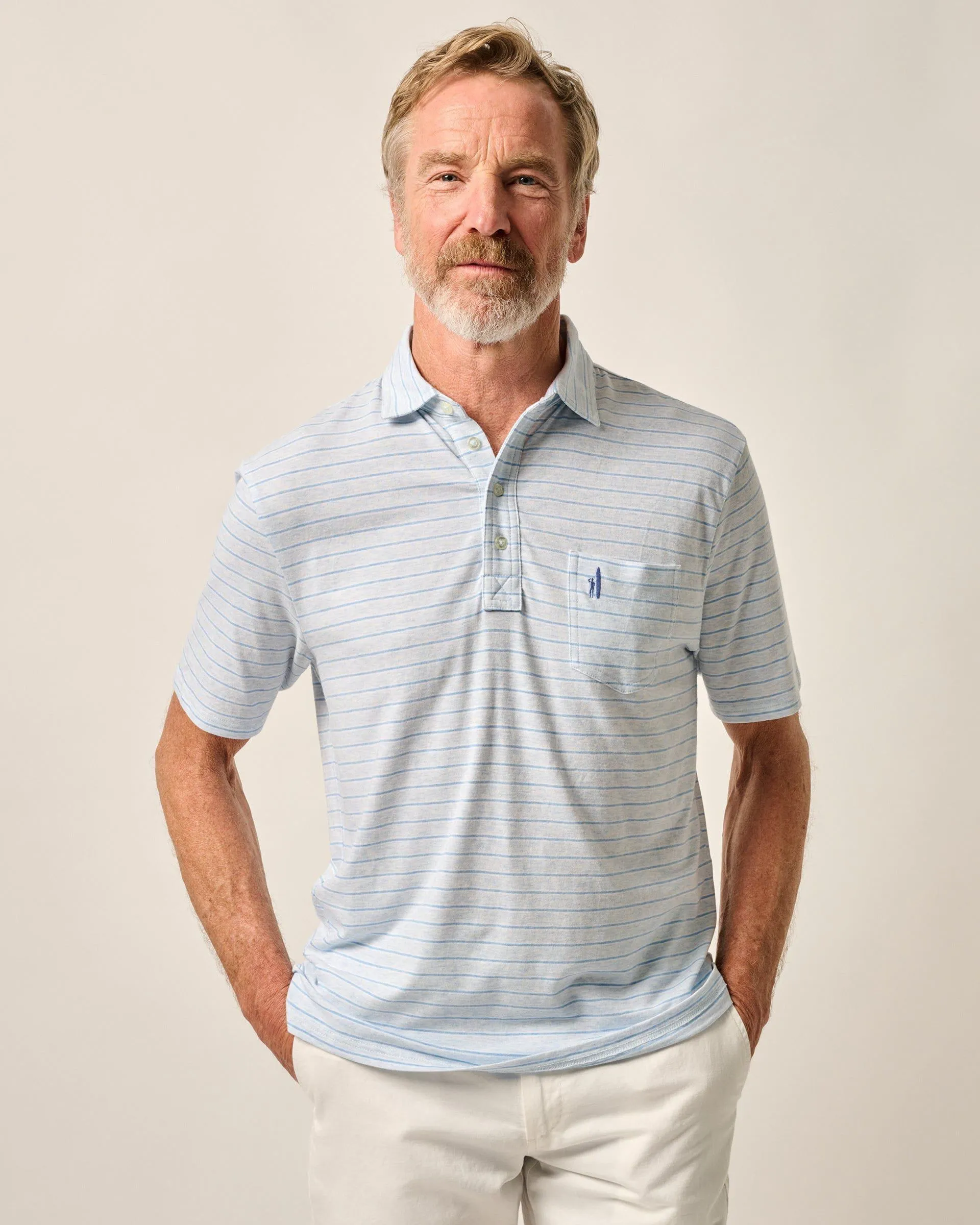 Original 4-Button Polo - Matthis Stripe