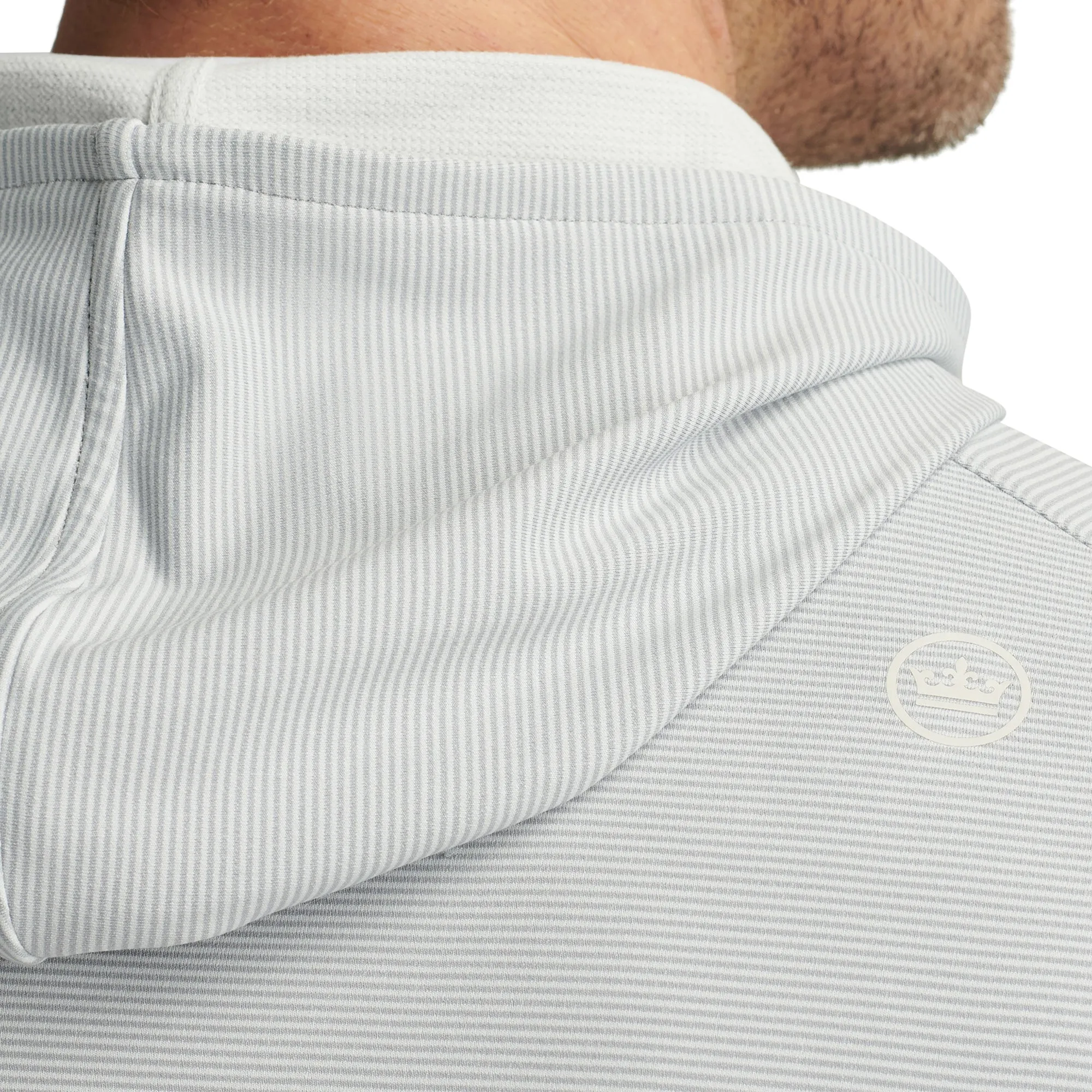 Peter Millar Pine Sugar Stripe Performance Hoodie