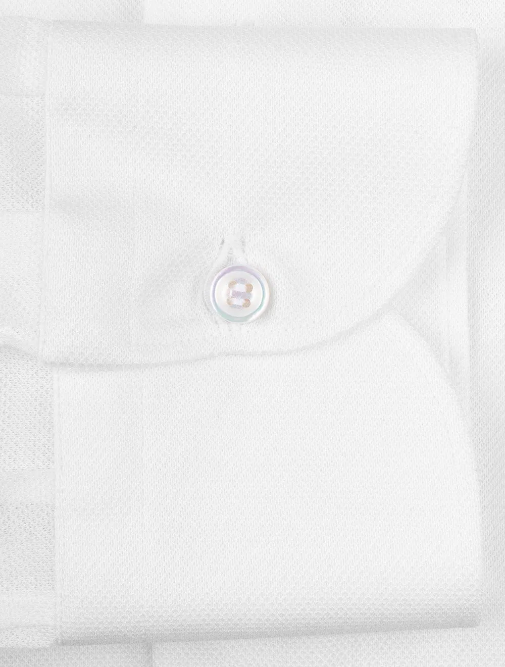 Pique Buttondown Shirt White