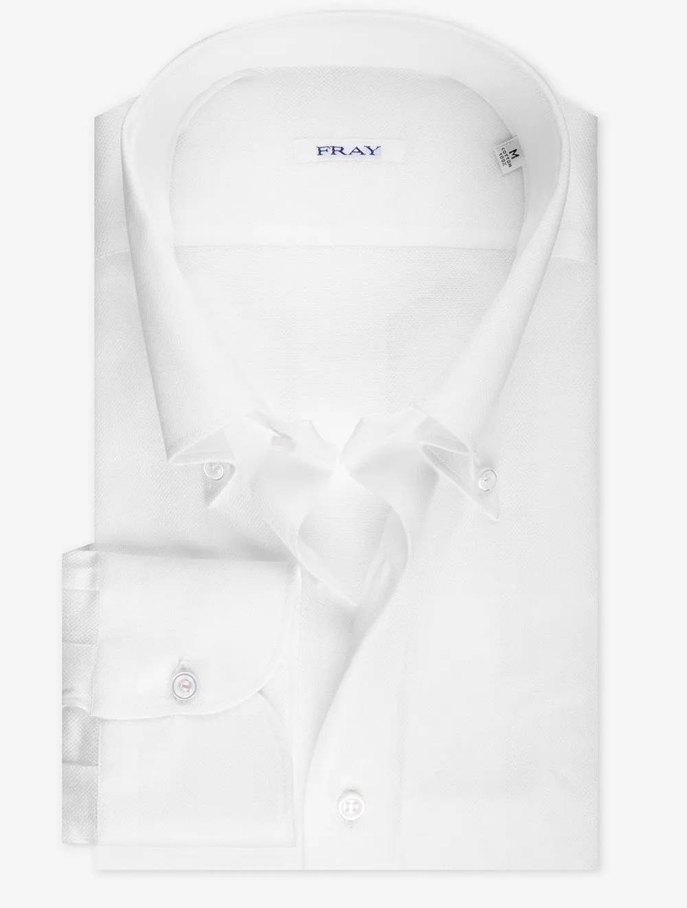 Pique Buttondown Shirt White