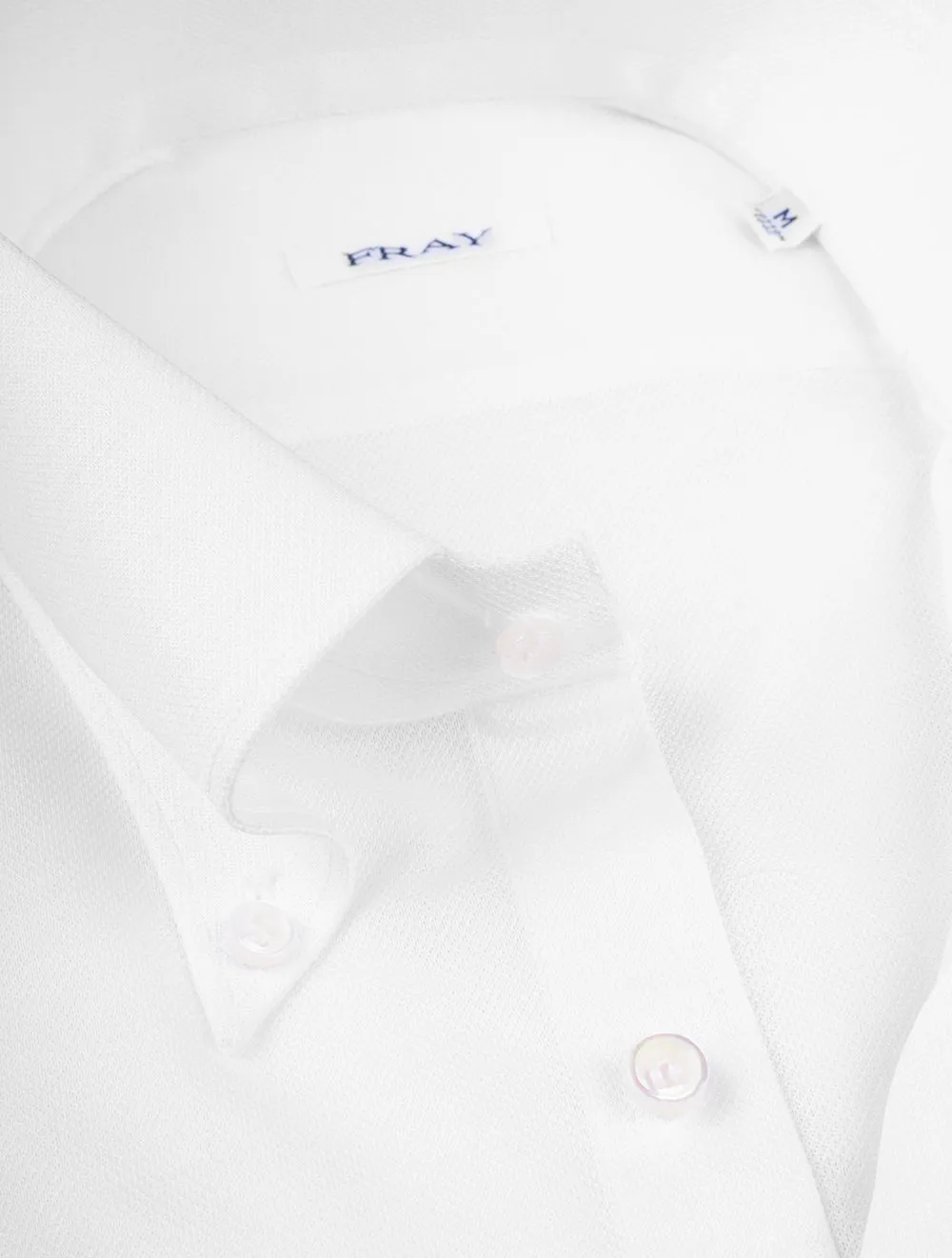Pique Buttondown Shirt White