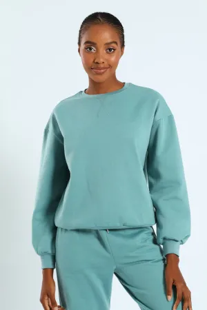 Plain Pullover - Dusty Blue