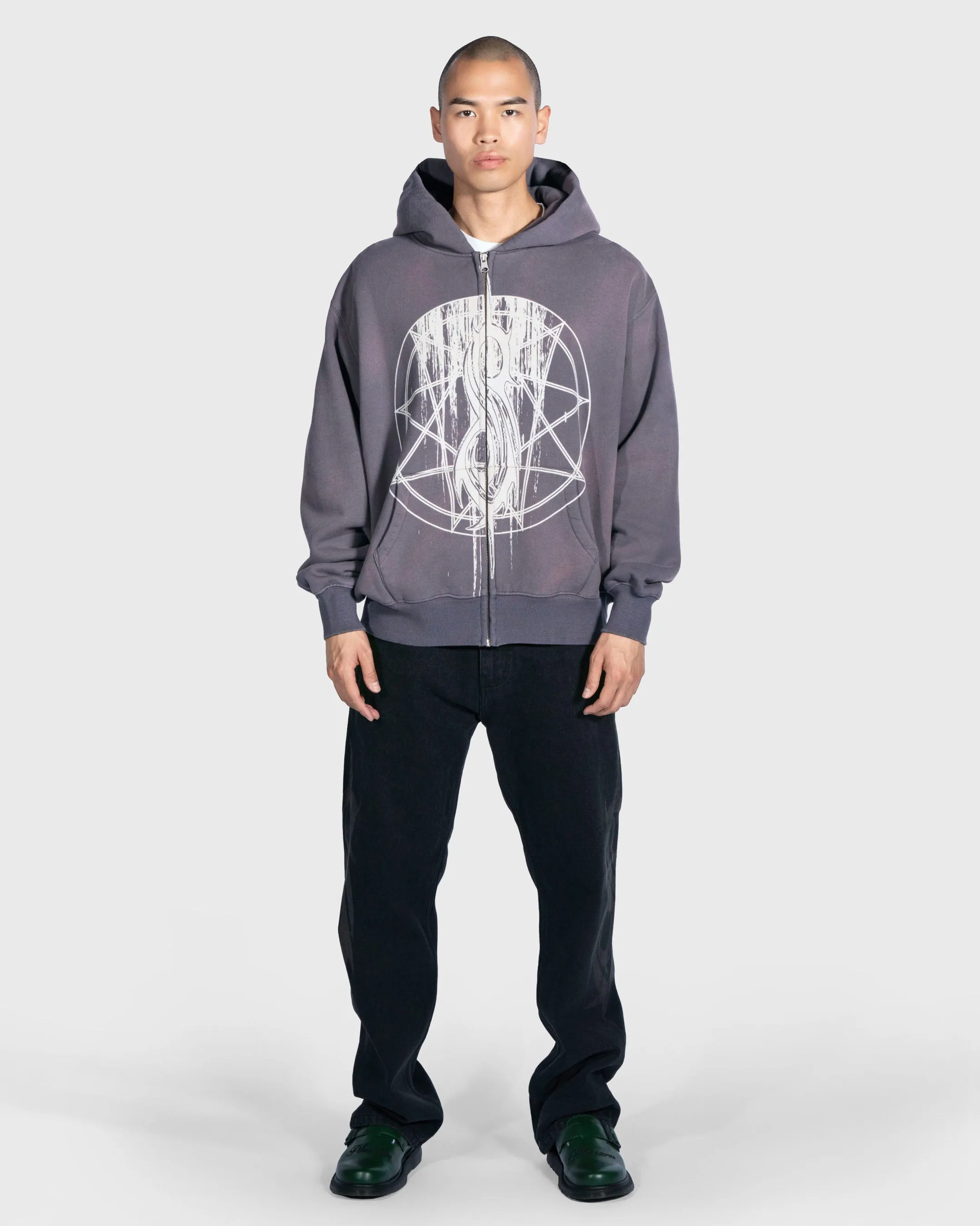 Pleasures  x Slipknot Nonagram Zip Hoodie xld