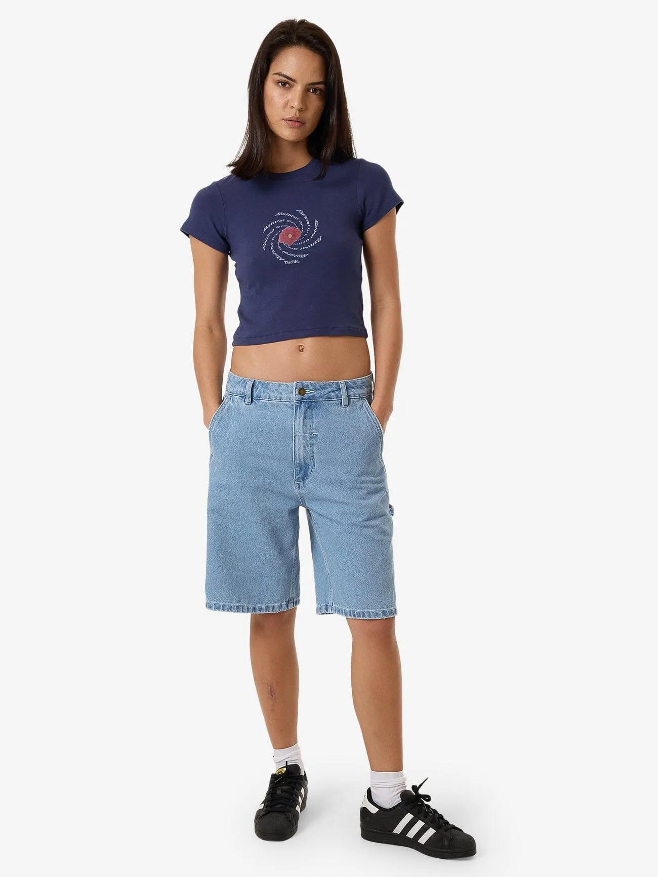 Poppy Portal Mini Tee - Estate Blue
