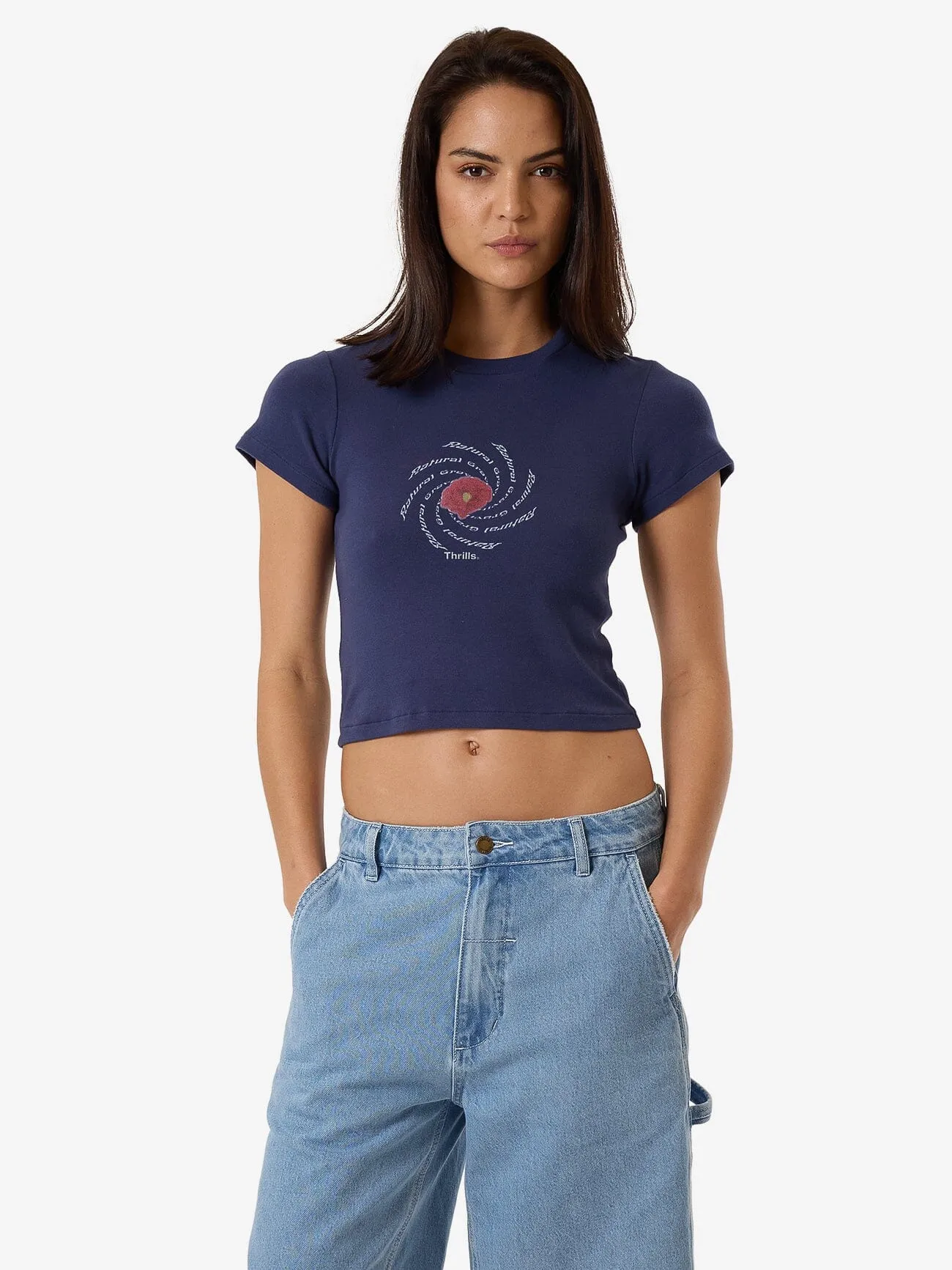 Poppy Portal Mini Tee - Estate Blue