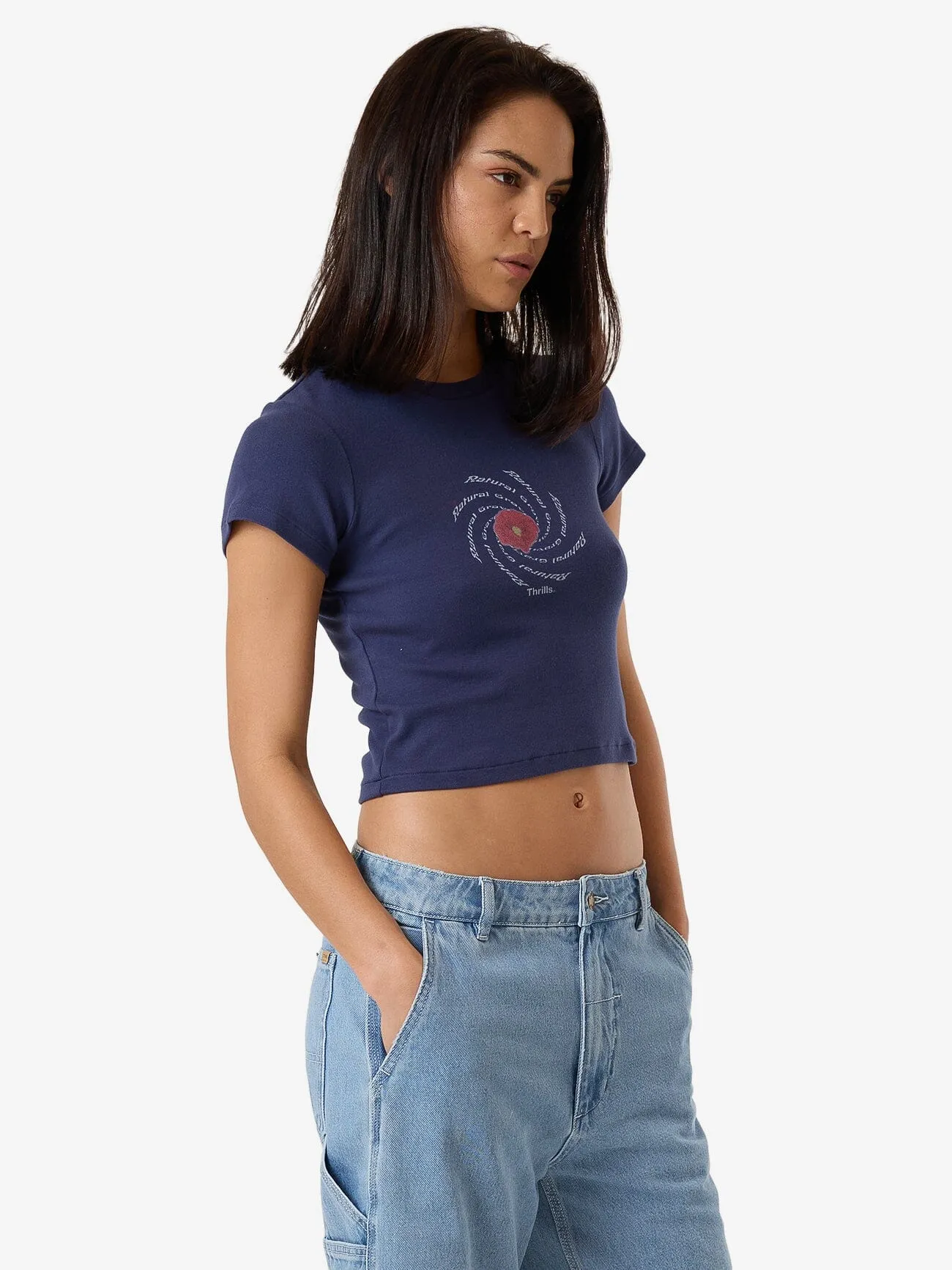 Poppy Portal Mini Tee - Estate Blue