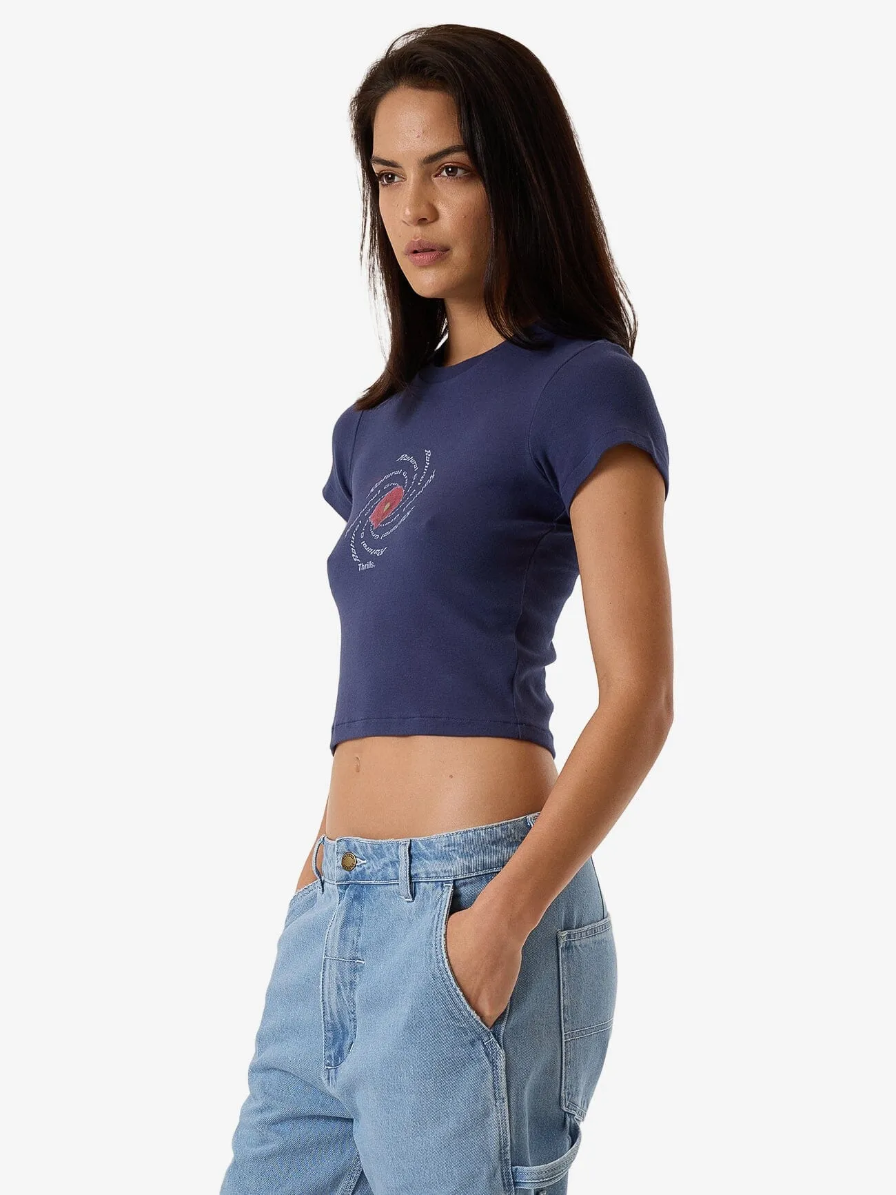 Poppy Portal Mini Tee - Estate Blue