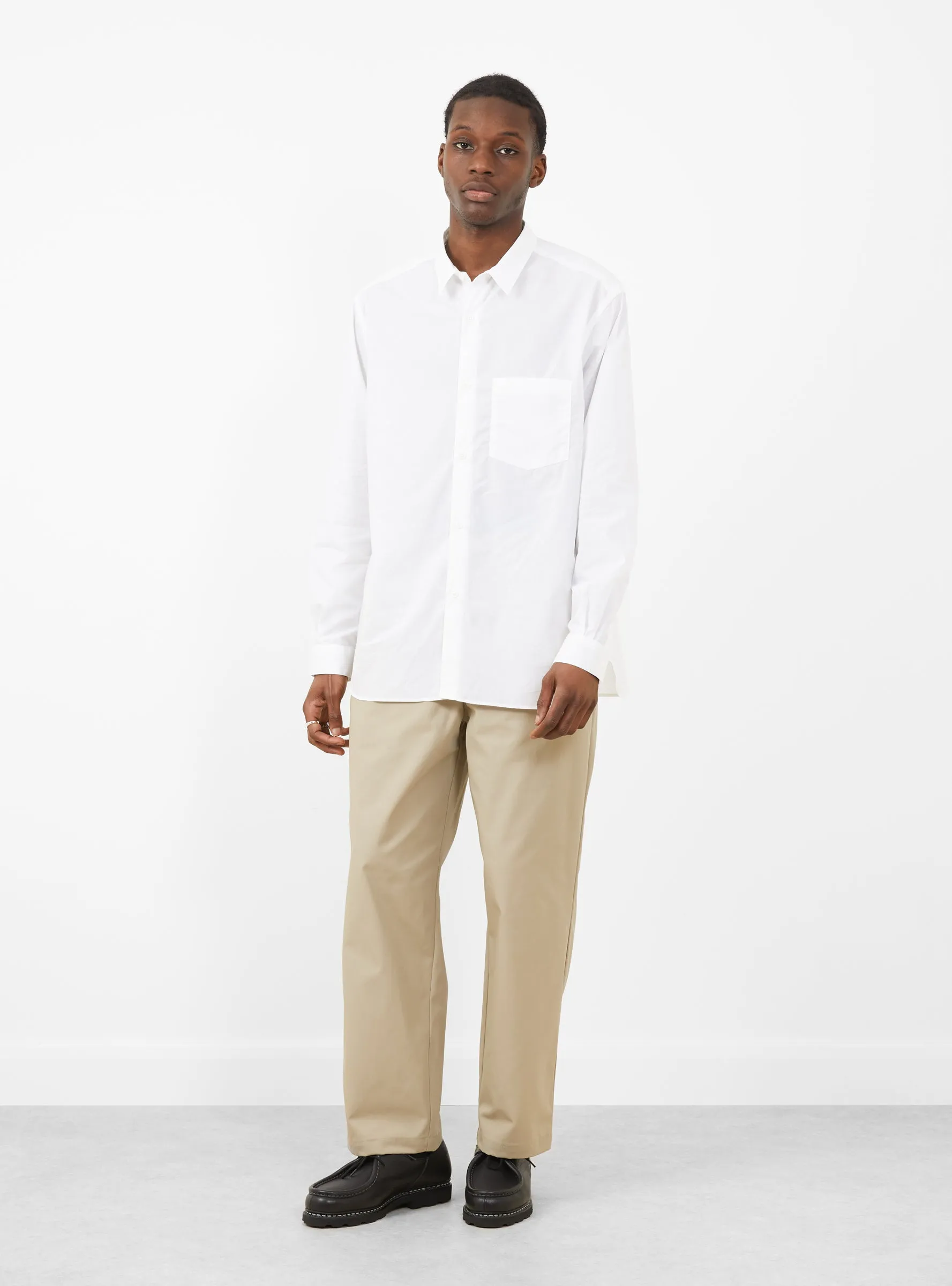 Regular Collar Shirt White