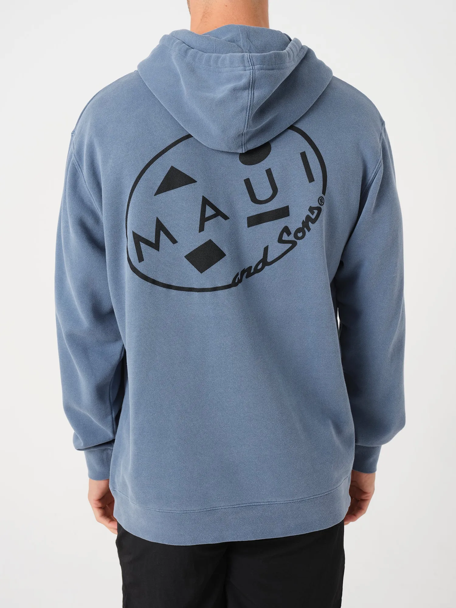 Retro Cookie Hoodie in Slate Blue