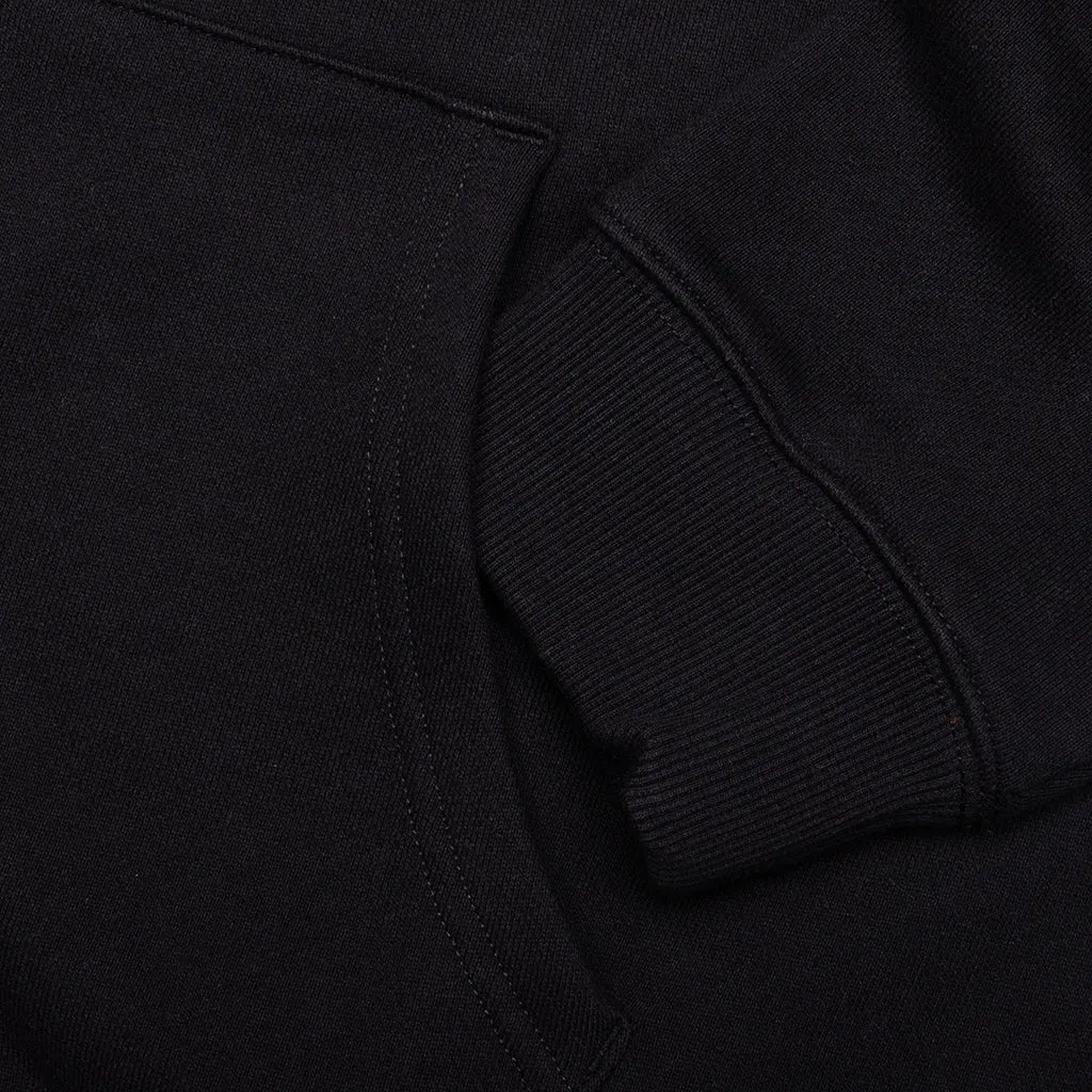 Star A Zip Up Hoodie - Black