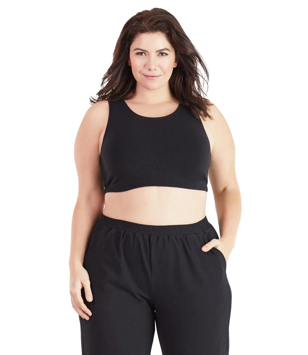 Stretch Naturals Scoop Neck Bra Top Basic Colors