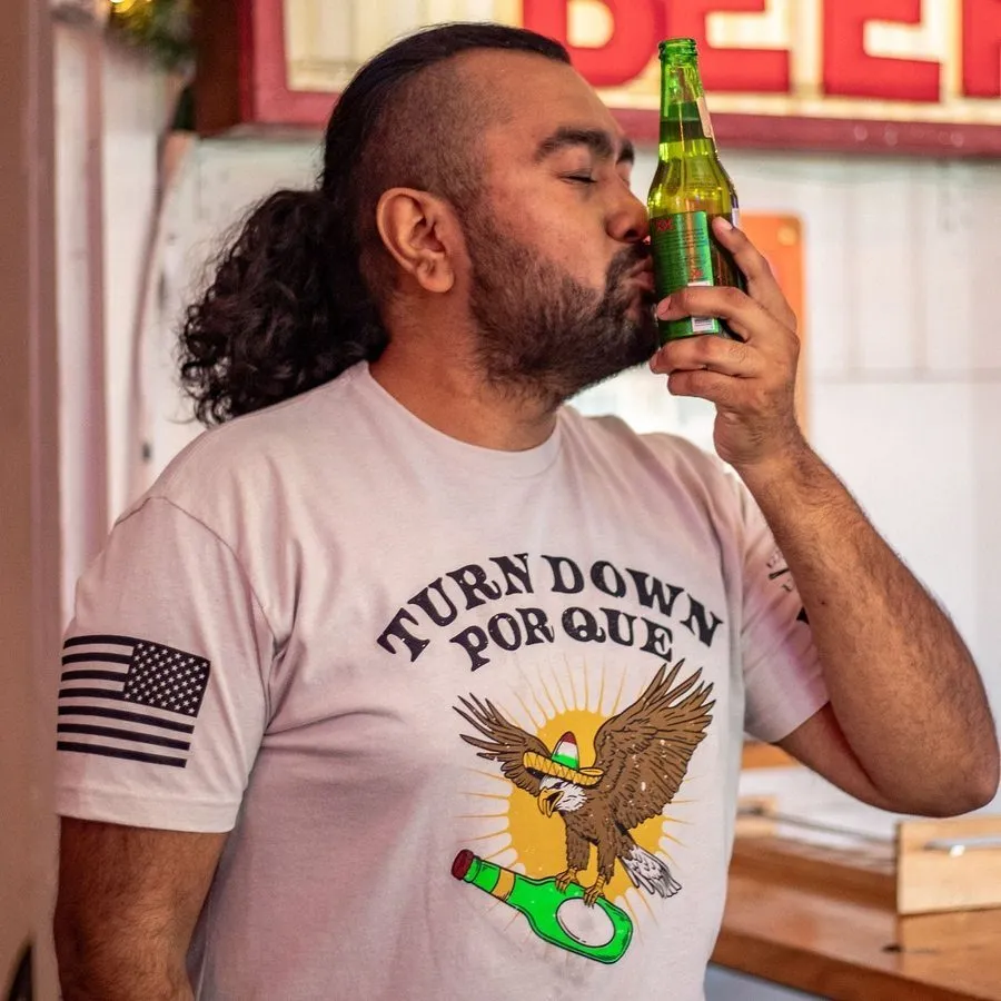 Turn Down Por Que T-Shirt - Sand