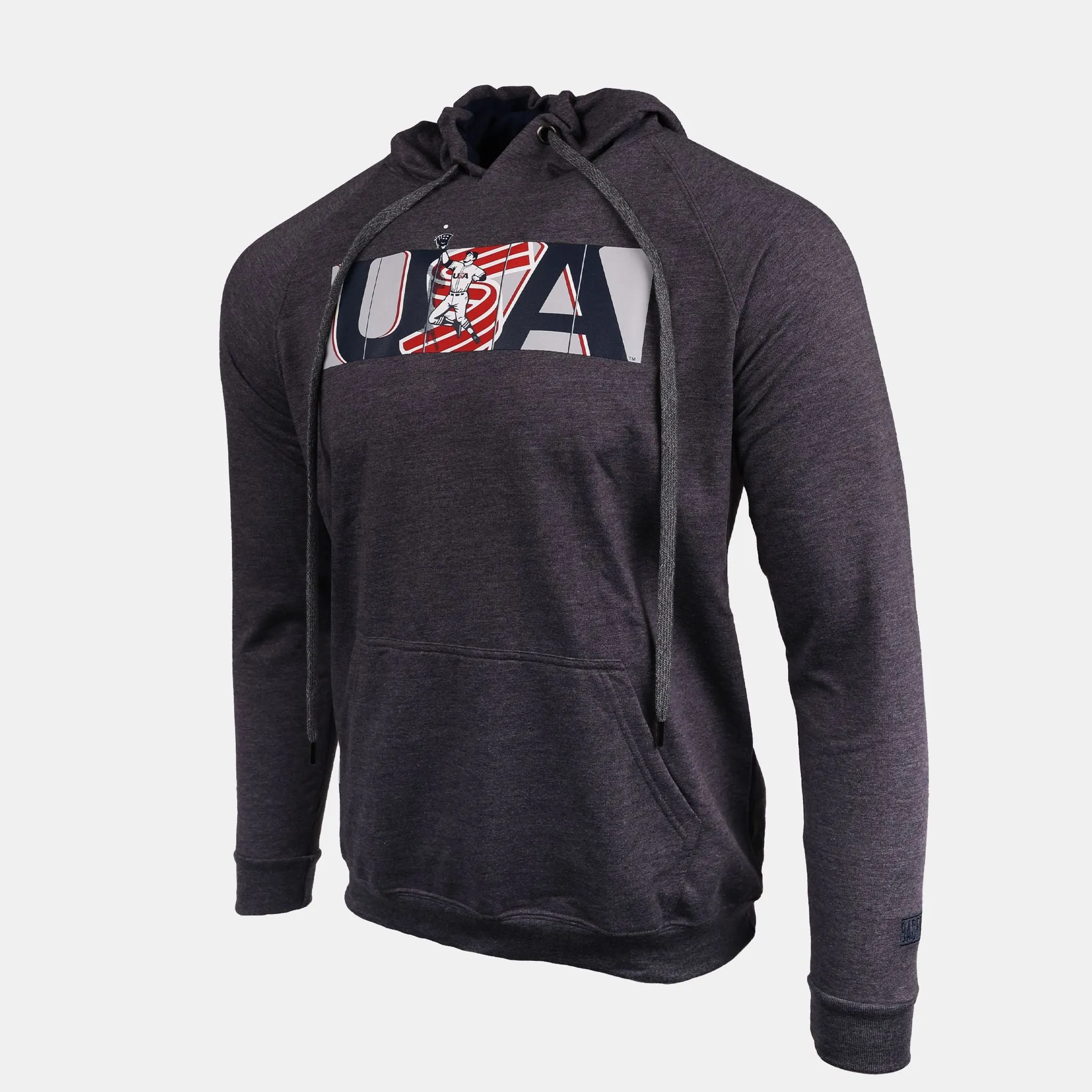 USA x Baseballism Grey Outfield Fence Hoodie