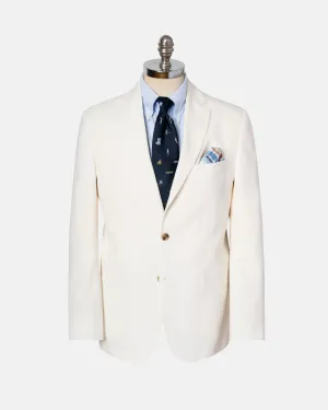 WHITE CRASH LINEN SPORT COAT
