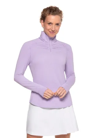 Women's Arabella Golf Quarter-Zip | Lavendula Diamond Jacquard