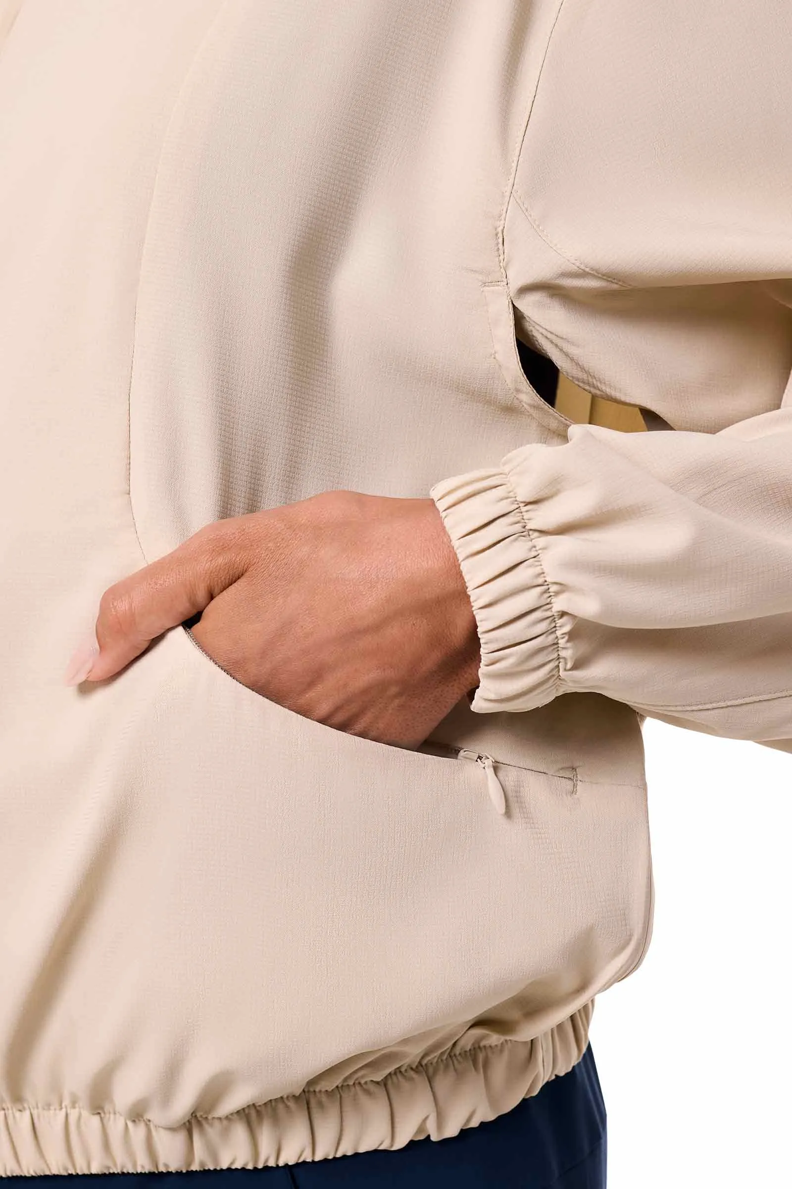 Women's Destin Travel Windbreaker | Pale Khaki
