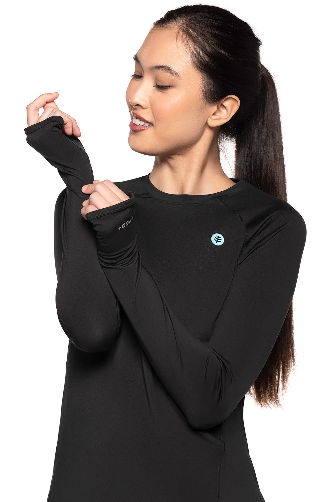 Women's Devi Long Sleeve Fitness T-Shirt | Black