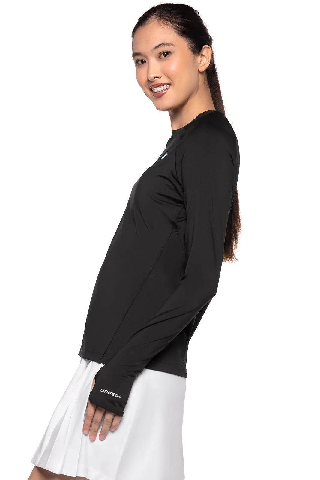 Women's Devi Long Sleeve Fitness T-Shirt | Black