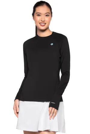 Women's Devi Long Sleeve Fitness T-Shirt | Black