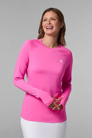 Women's Devi Long Sleeve Fitness T-Shirt | Tulip Pink