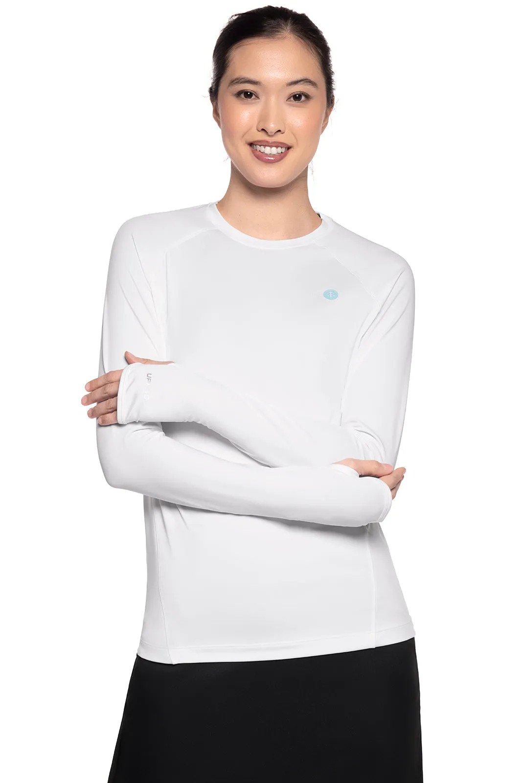 Women's Devi Long Sleeve Fitness T-Shirt | White