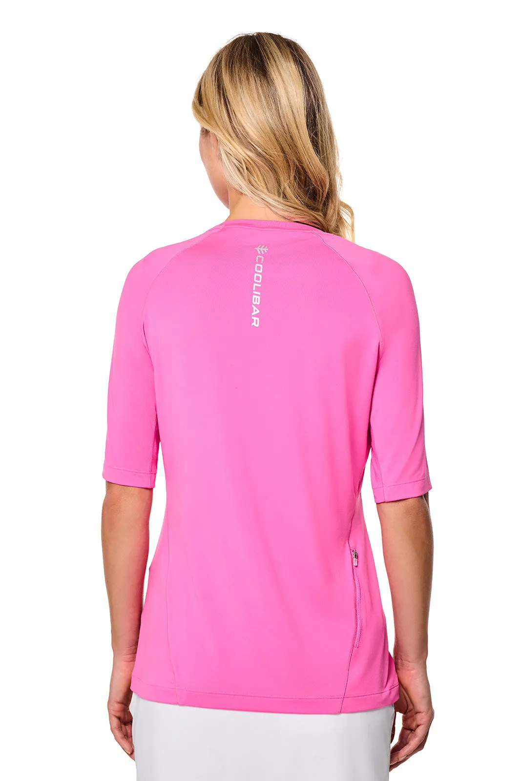 Women's Devi Short Sleeve Fitness | Tulip Pink