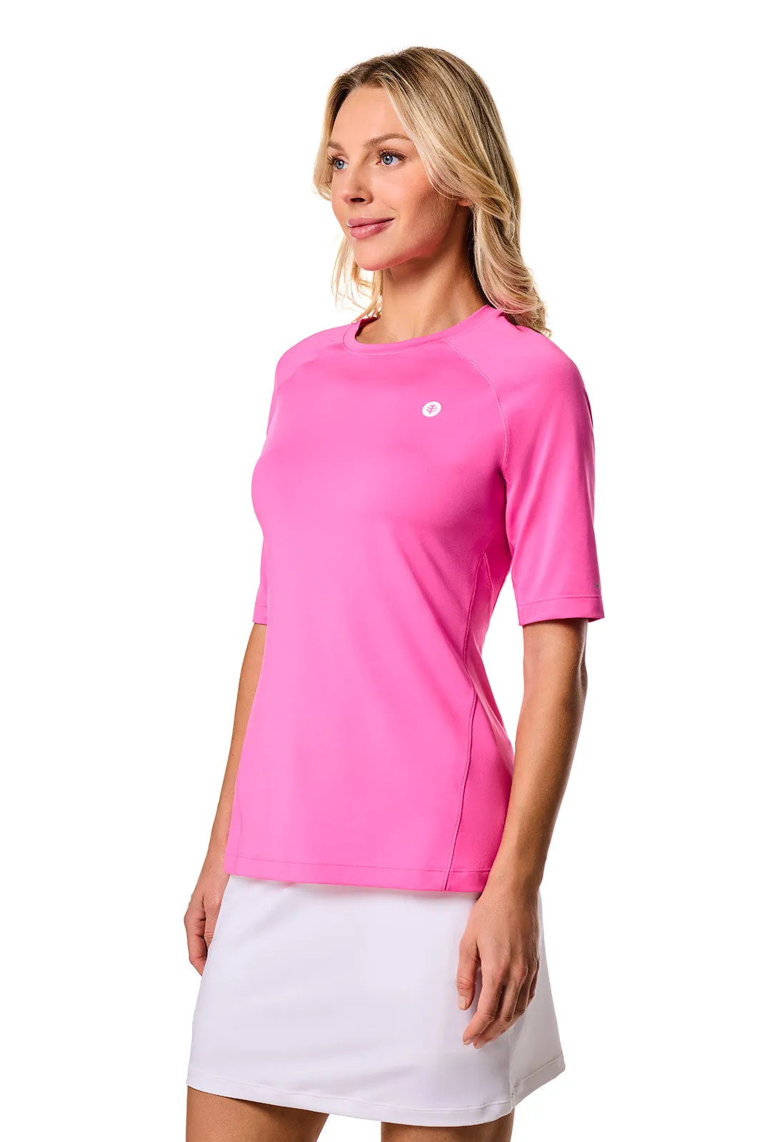 Women's Devi Short Sleeve Fitness | Tulip Pink