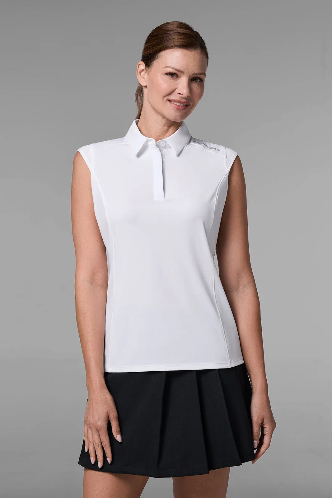 Women's Dew-Sweeper Sleeveless Polo | White