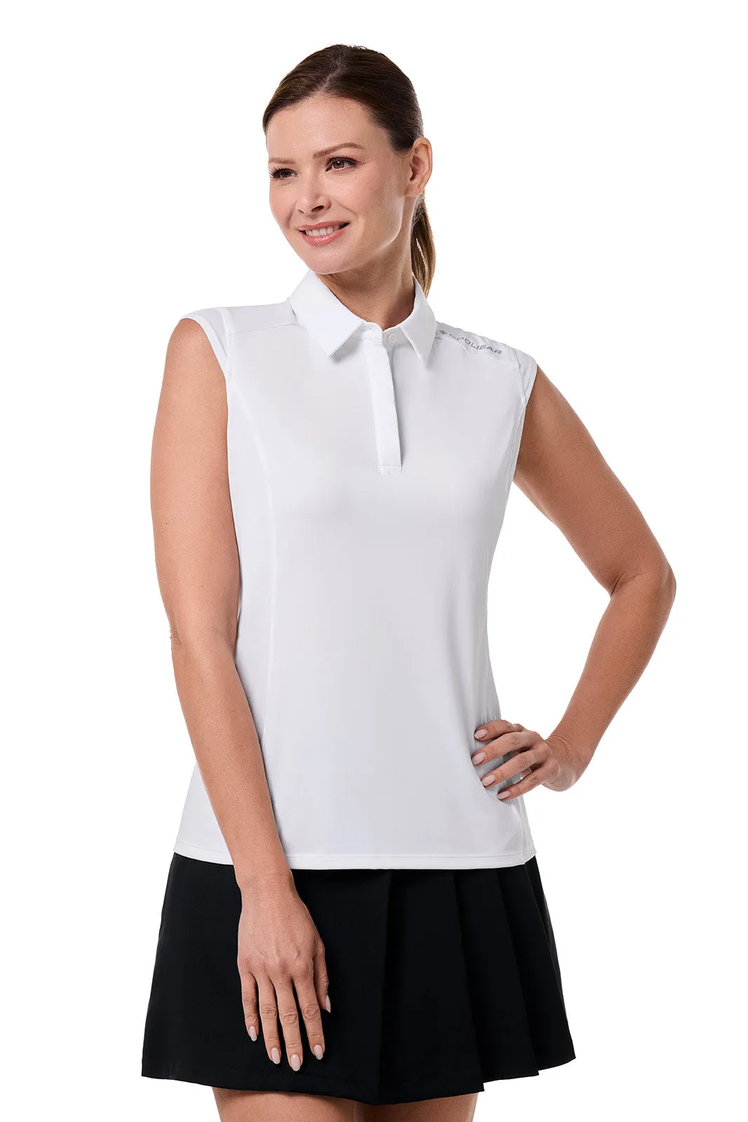 Women's Dew-Sweeper Sleeveless Polo | White