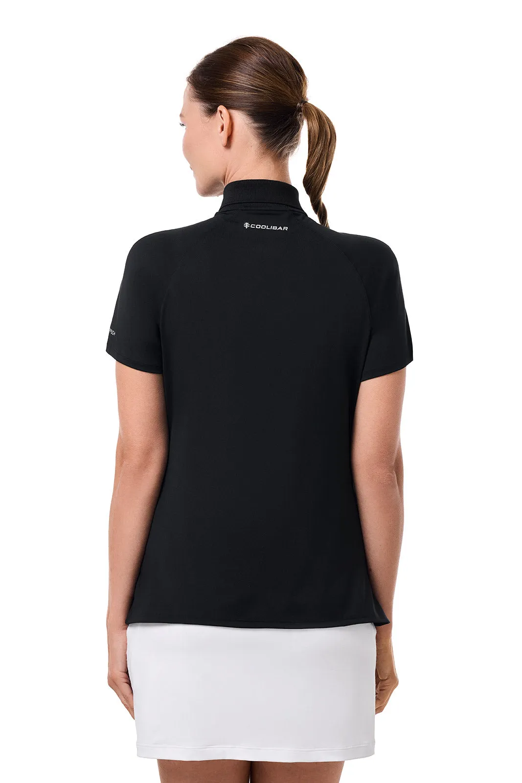 Women's Double Eagle Short Sleeve Polo | Black