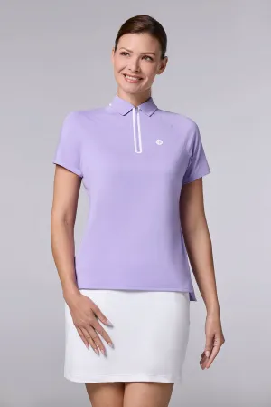 Women's Double Eagle Short Sleeve Polo | Lavendula