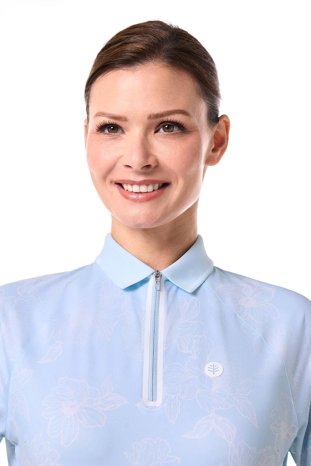 Women's Double Eagle Short Sleeve Polo | Skyride Perfect Peony