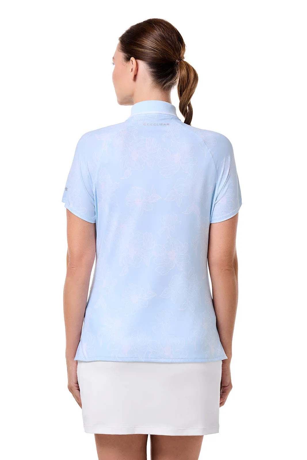 Women's Double Eagle Short Sleeve Polo | Skyride Perfect Peony