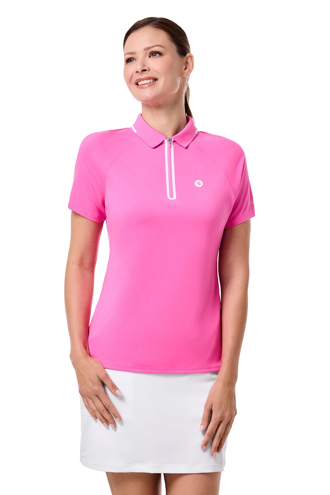 Women's Double Eagle Short Sleeve Polo | Tulip Pink