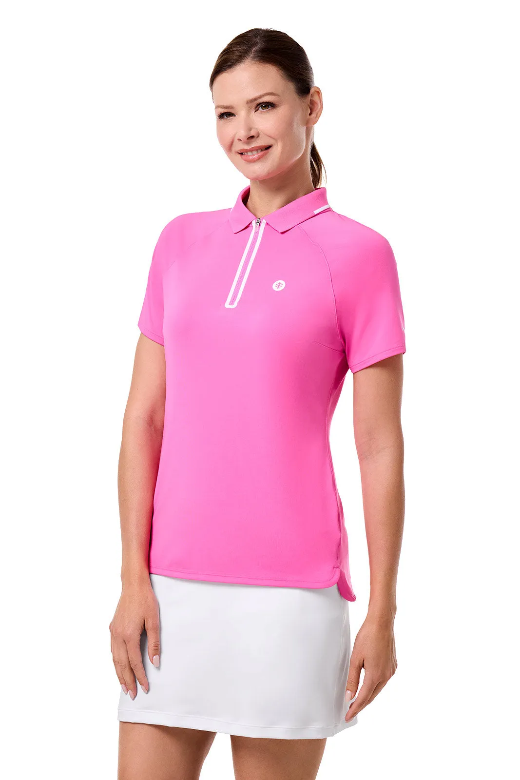 Women's Double Eagle Short Sleeve Polo | Tulip Pink