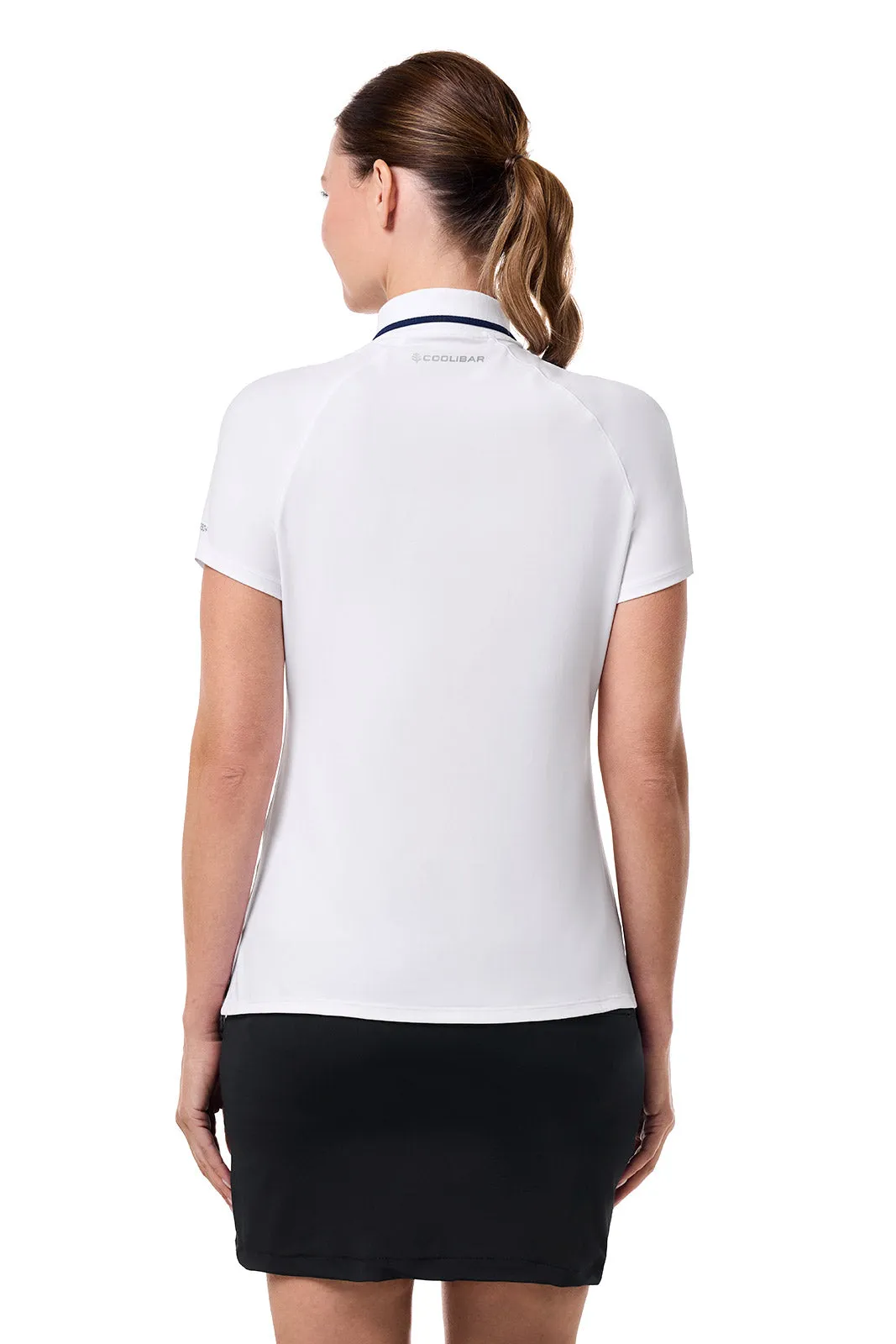 Women's Double Eagle Short Sleeve Polo | White
