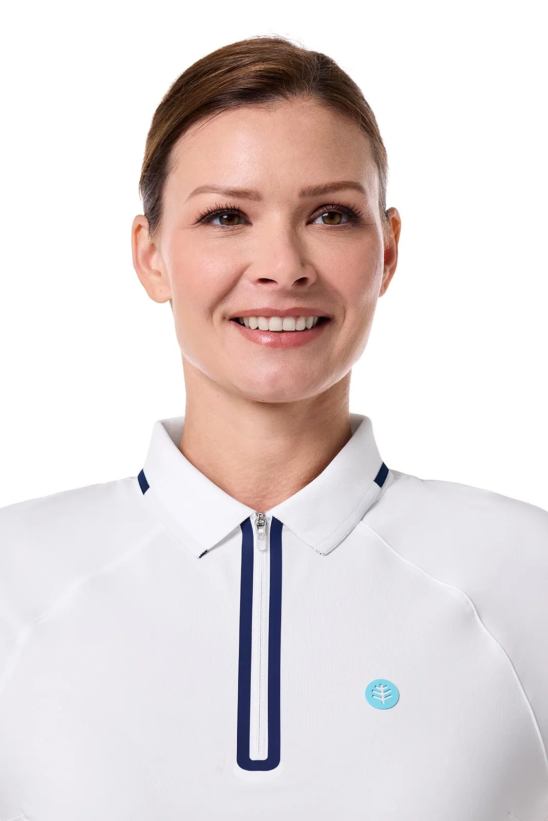 Women's Double Eagle Short Sleeve Polo | White