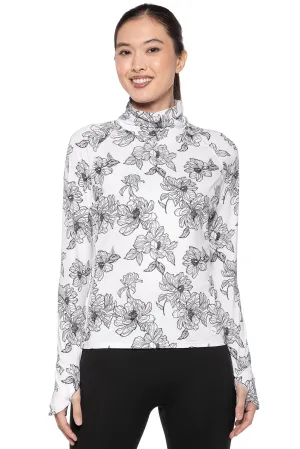 Women's Relay Pullover | White/Black Perfect Peony