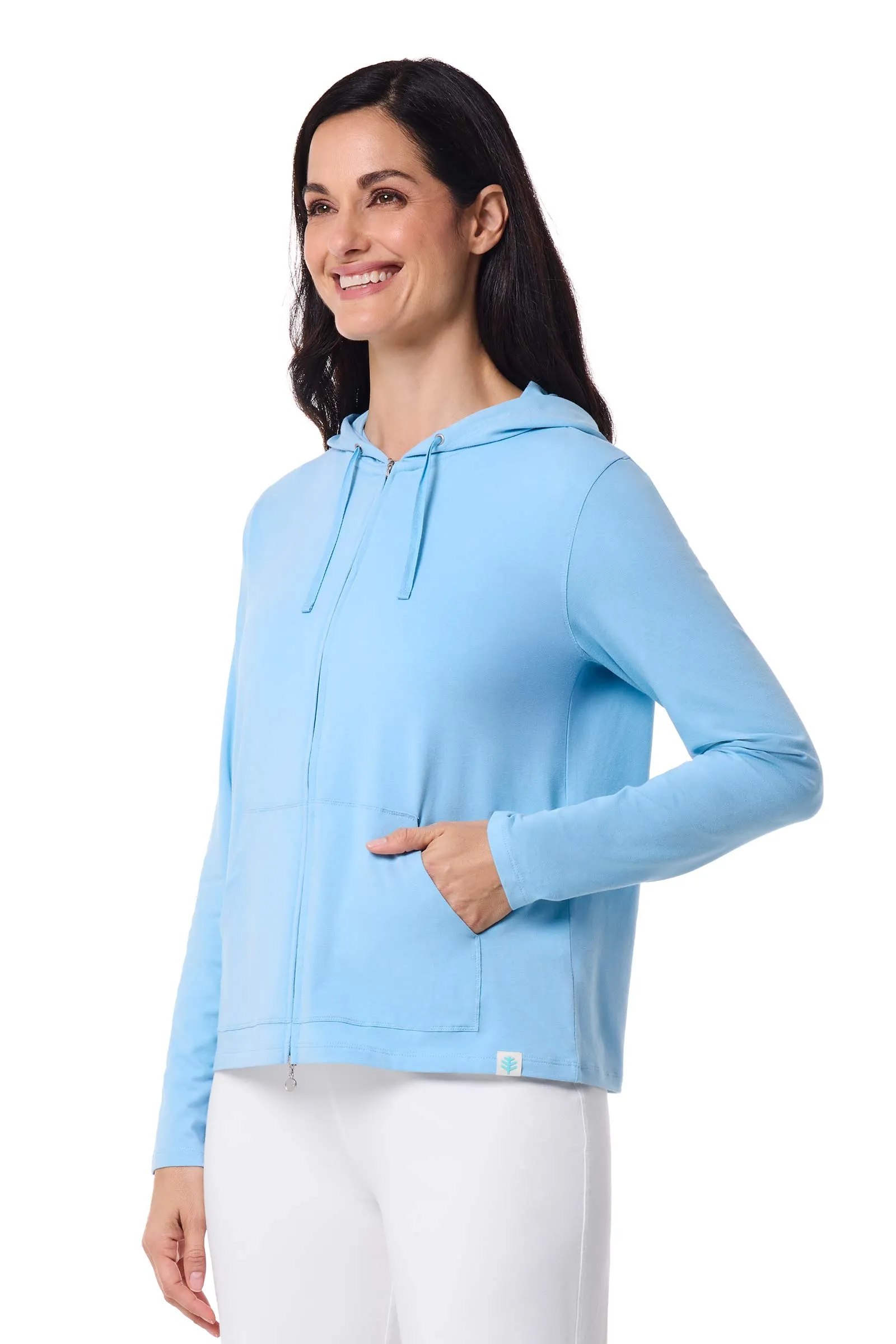 Women's Seaside Hoodie | Arctic Blue