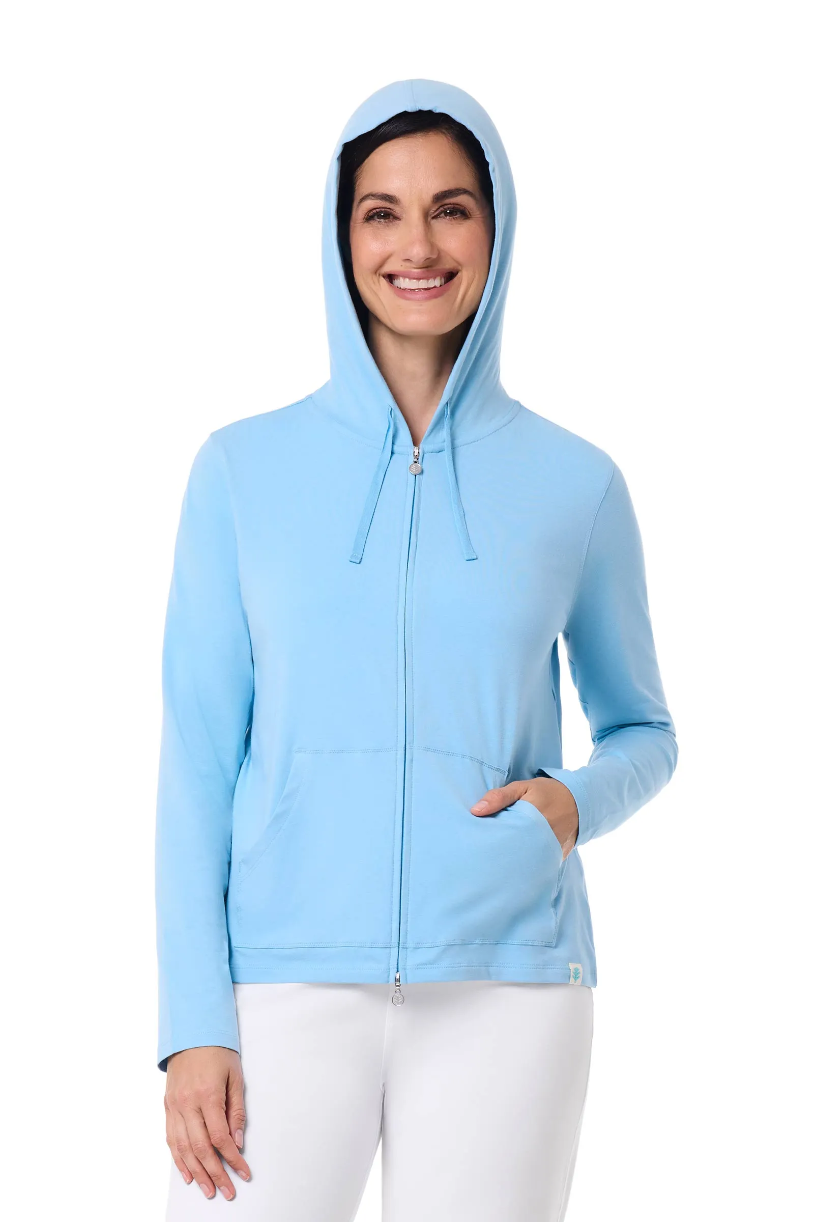 Women's Seaside Hoodie | Arctic Blue