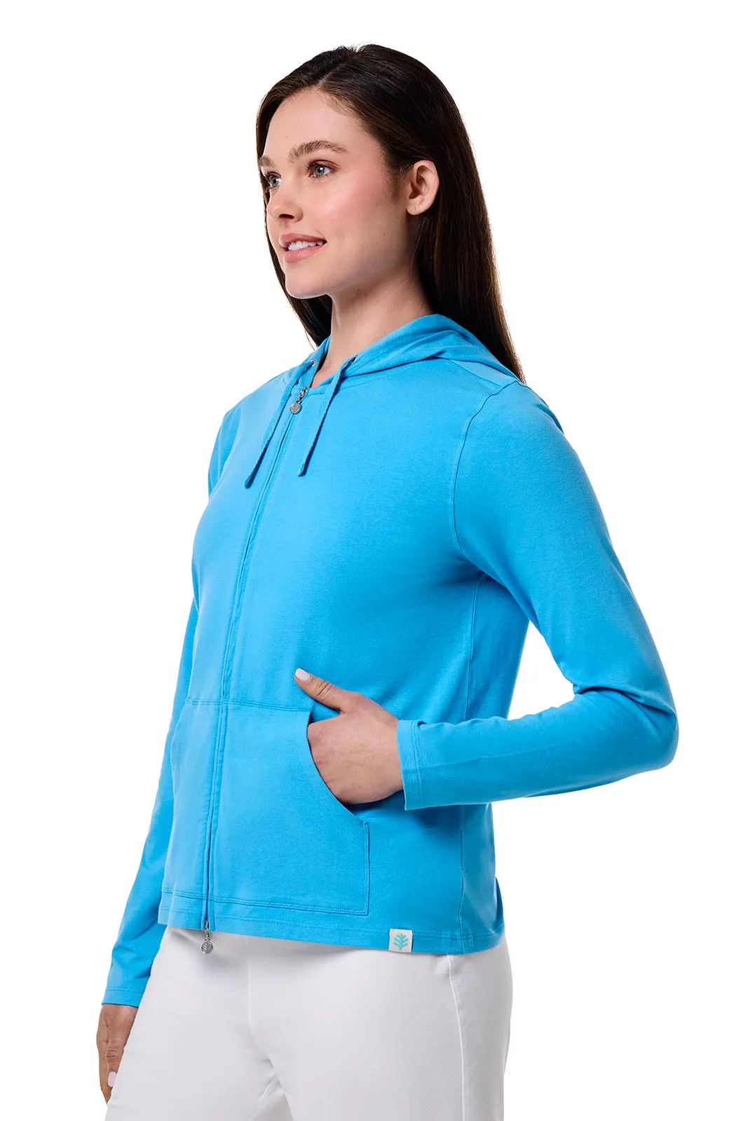Women's Seaside Hoodie | Malibu Blue