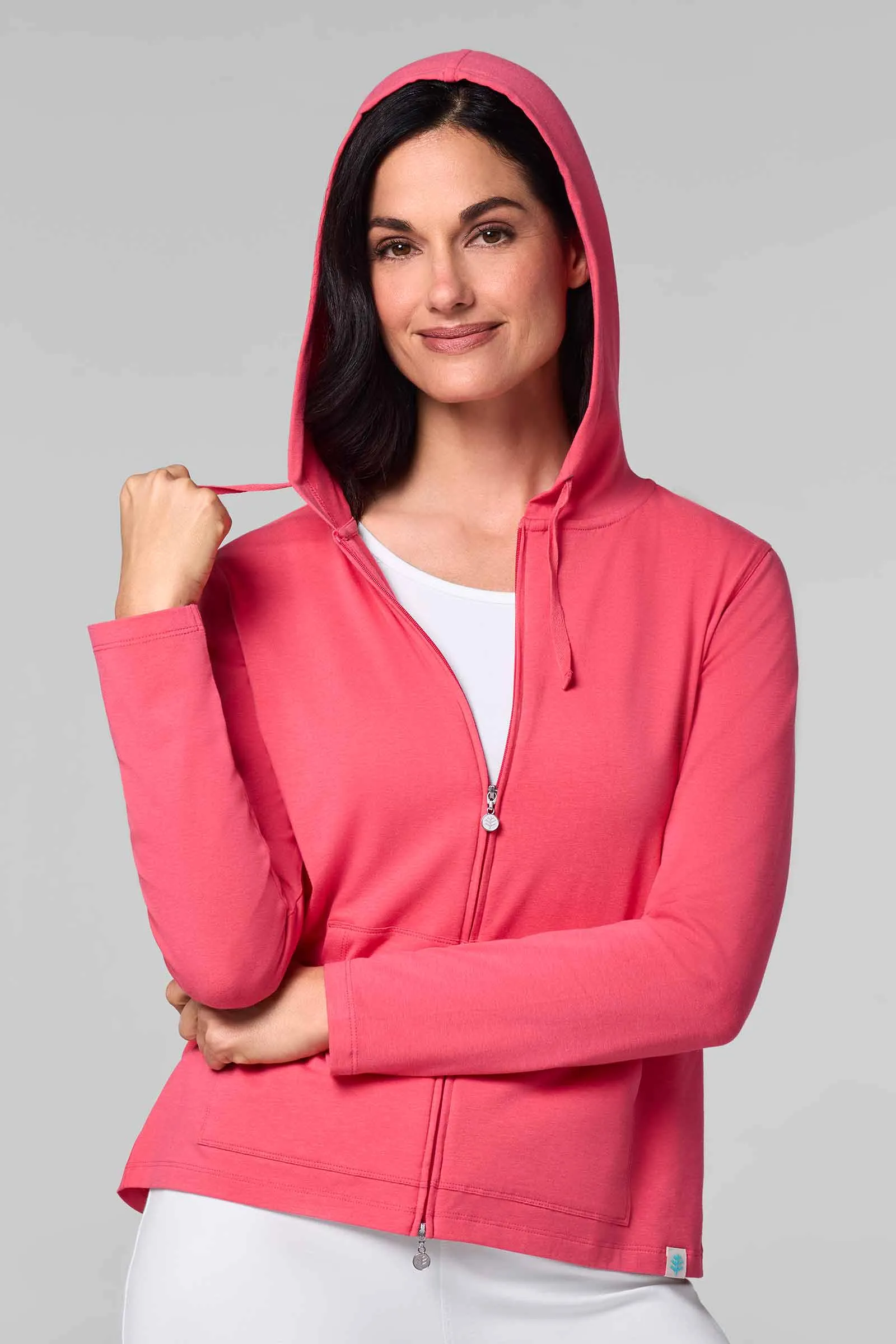 Women's Seaside Hoodie | Sunkist Coral